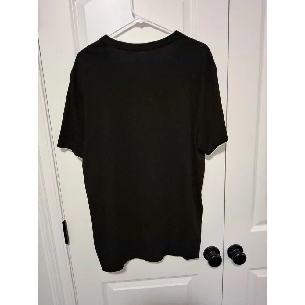 NWT Guess Men's Armin V-Neck Casual Tee, Black w/White Trim, Size XL, New w/Tags - Picture 6 of 16